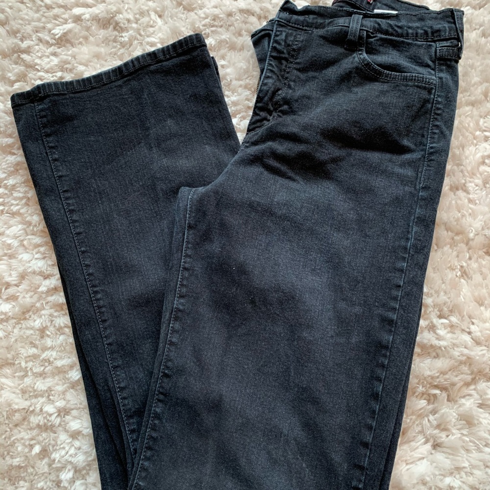 Great long straight leg with a little flare jeans